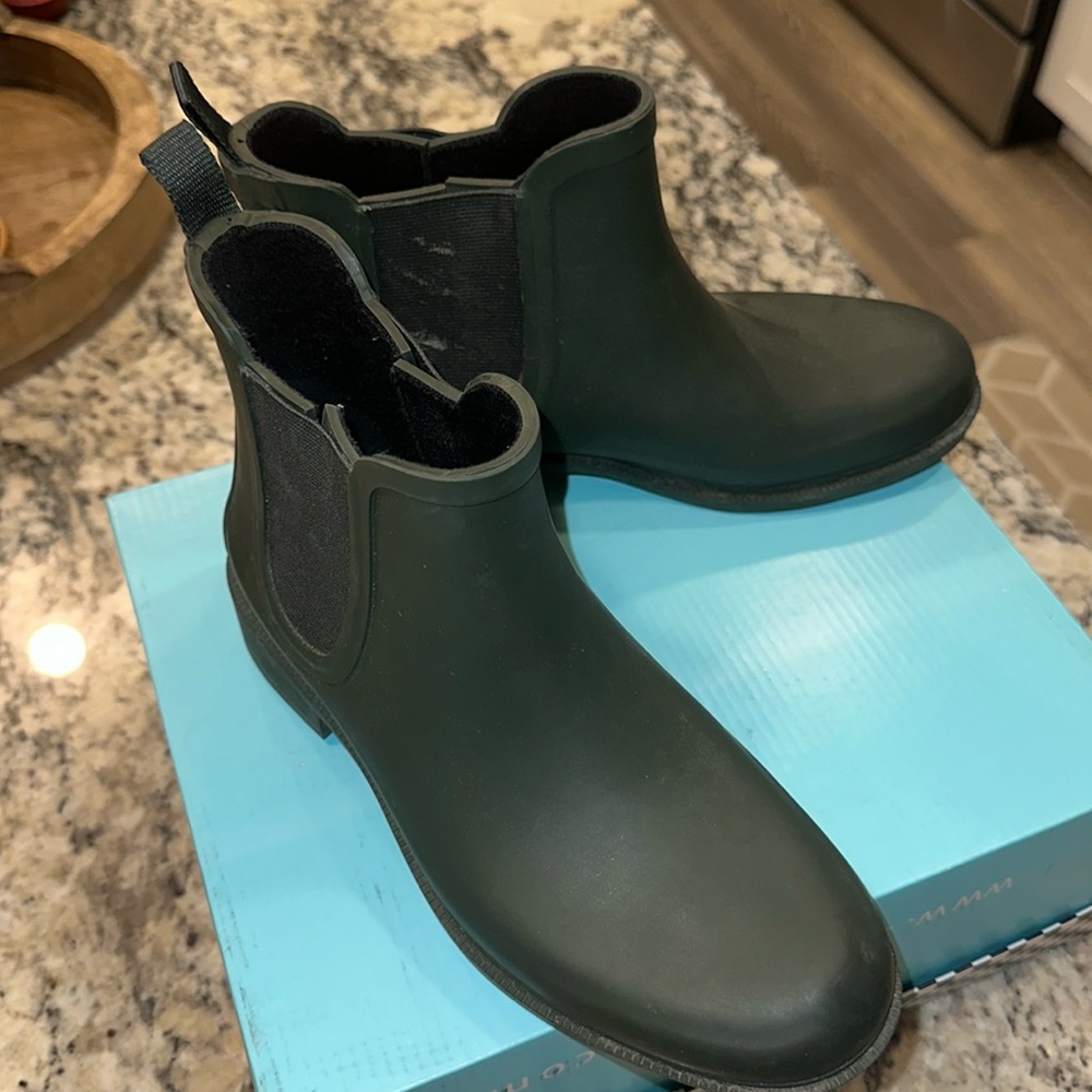 MADEWELL: VINTAGE Hunter Green Rainboots
